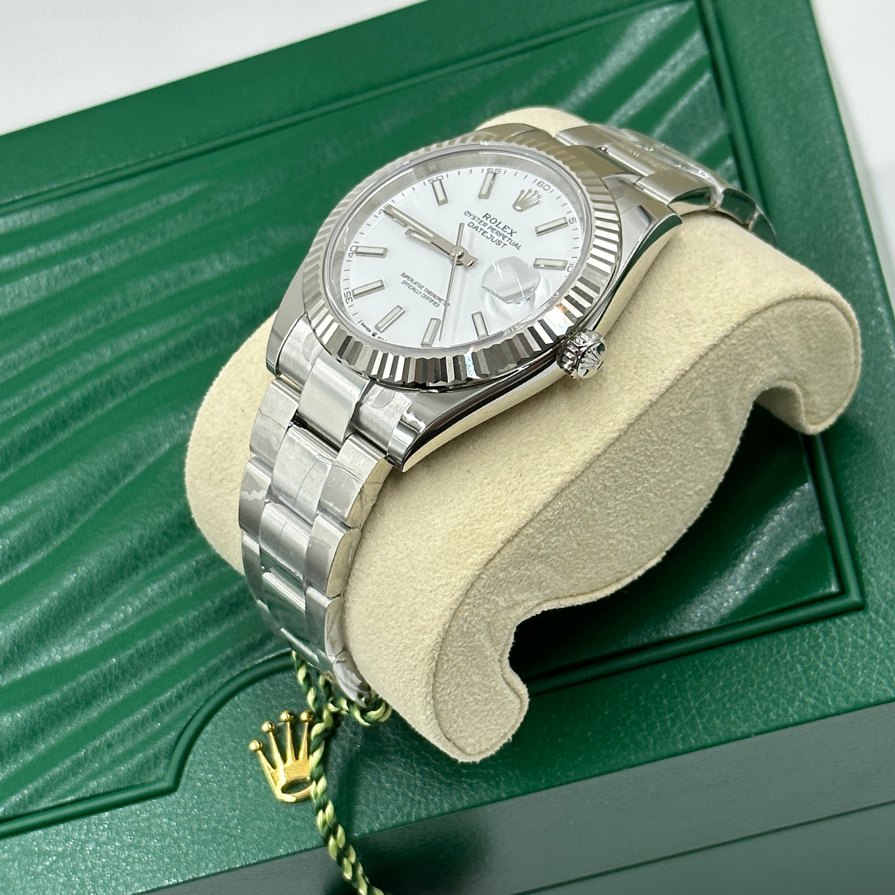 Rolex Datejust 41 126334 White Index Oyster 2025