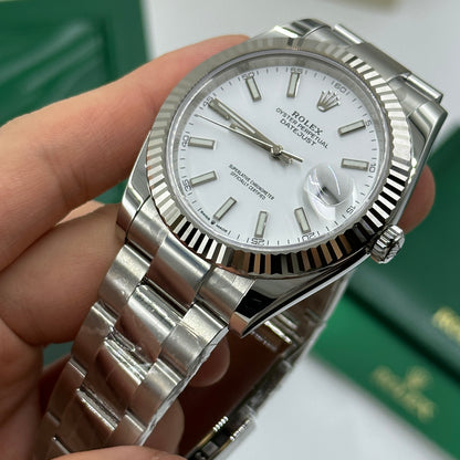 Rolex Datejust 41 126334 White Index Oyster 2025