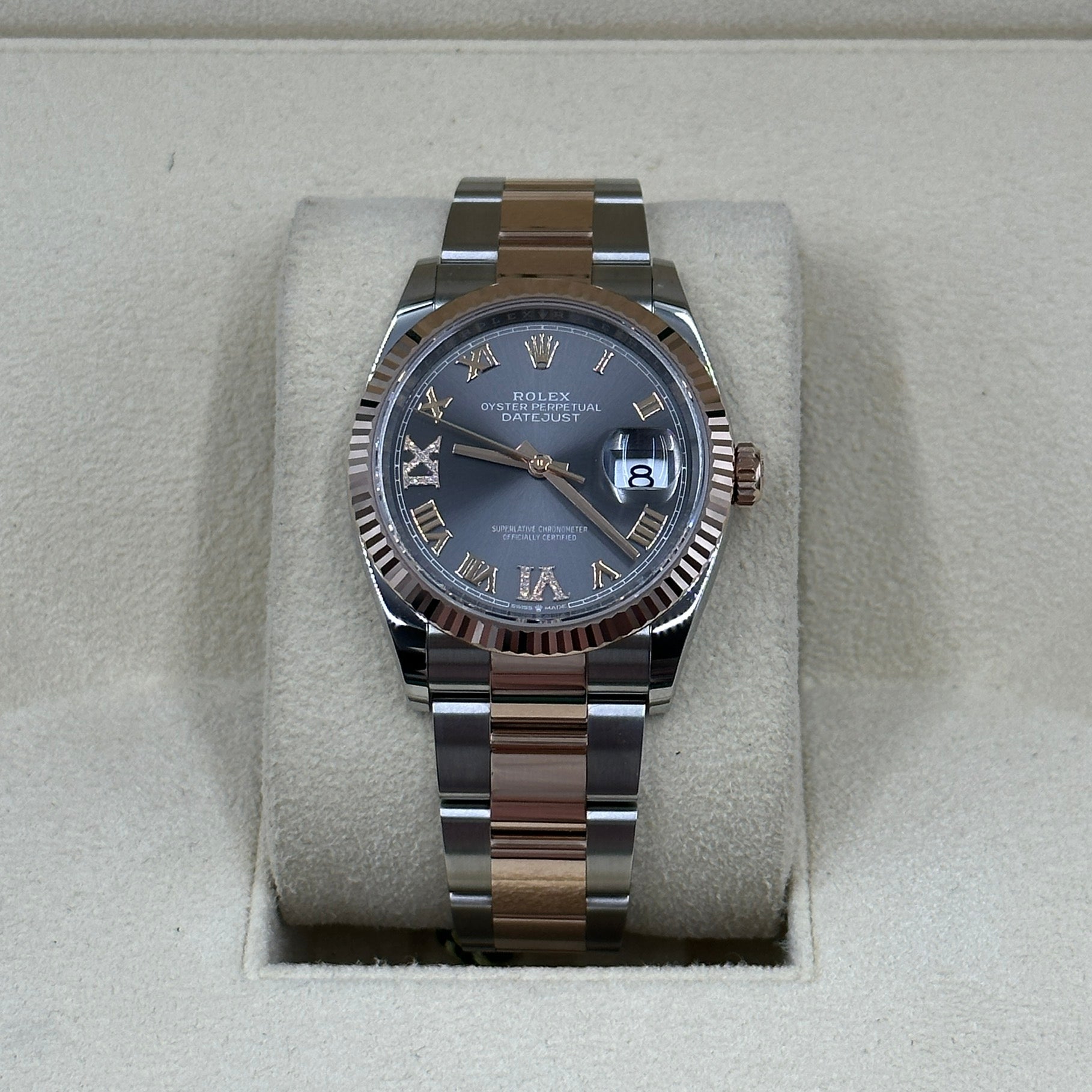 Rolex Datejust 36 126231 Grey VIIX Roman Jubilee 2025