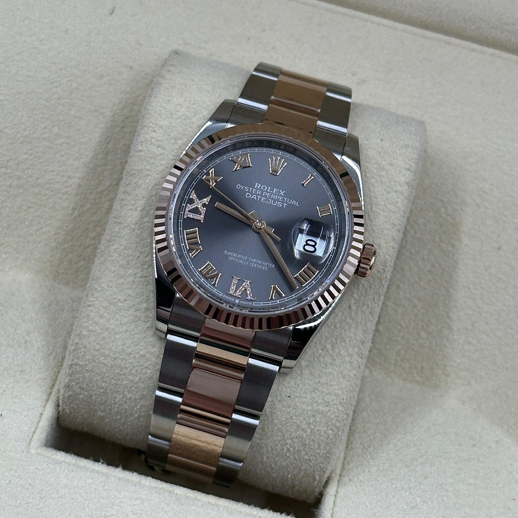 Rolex Datejust 36 126231 Grey VIIX Roman Jubilee 2025