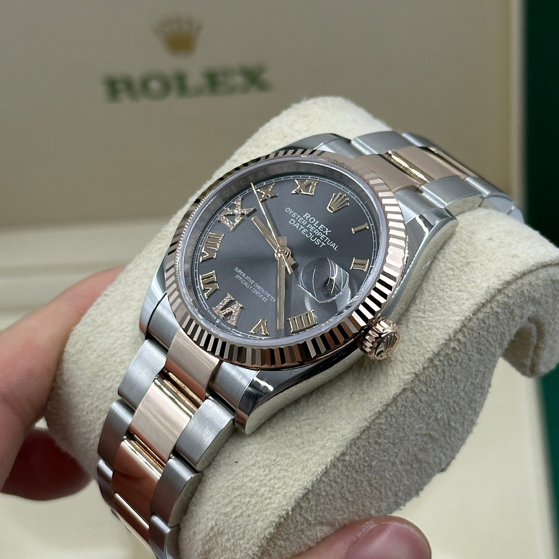 Rolex Datejust 36 126231 Grey VIIX Roman Jubilee 2025