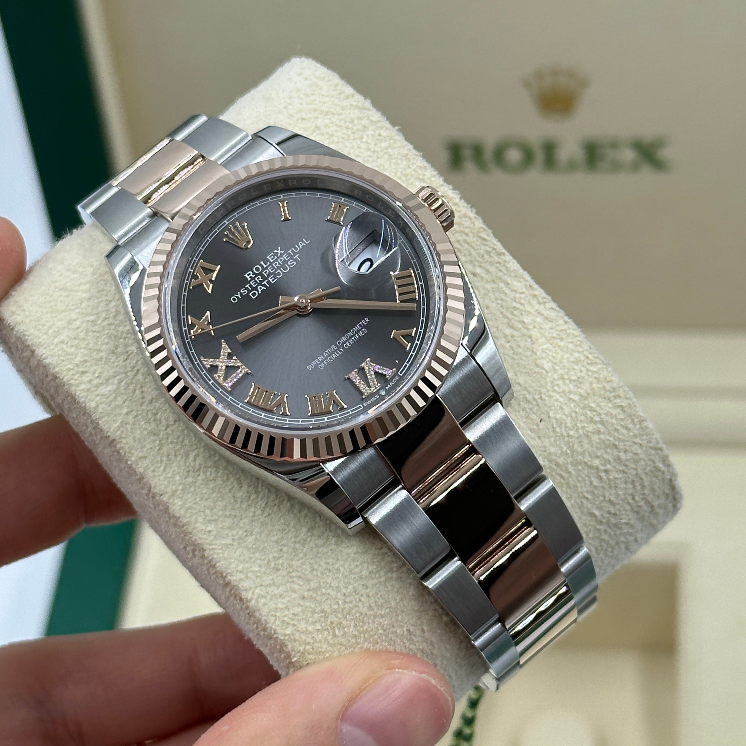 Rolex Datejust 36 126231 Grey VIIX Roman Jubilee 2025