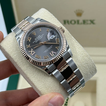 Rolex Datejust 36 126231 Grey VIIX Roman Jubilee 2025