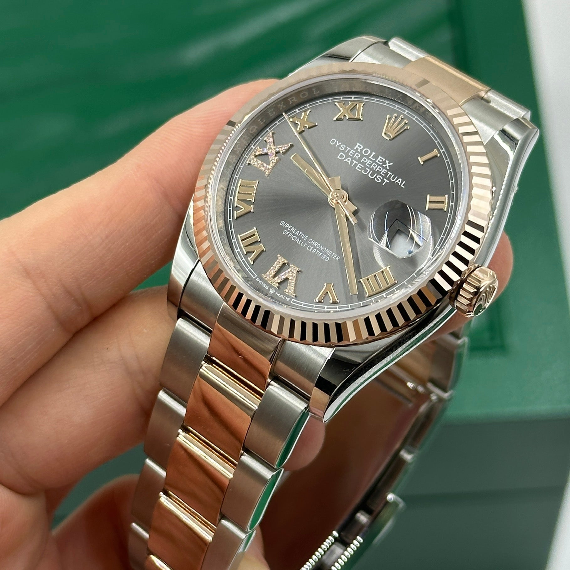 Rolex Datejust 36 126231 Grey VIIX Roman Jubilee 2025