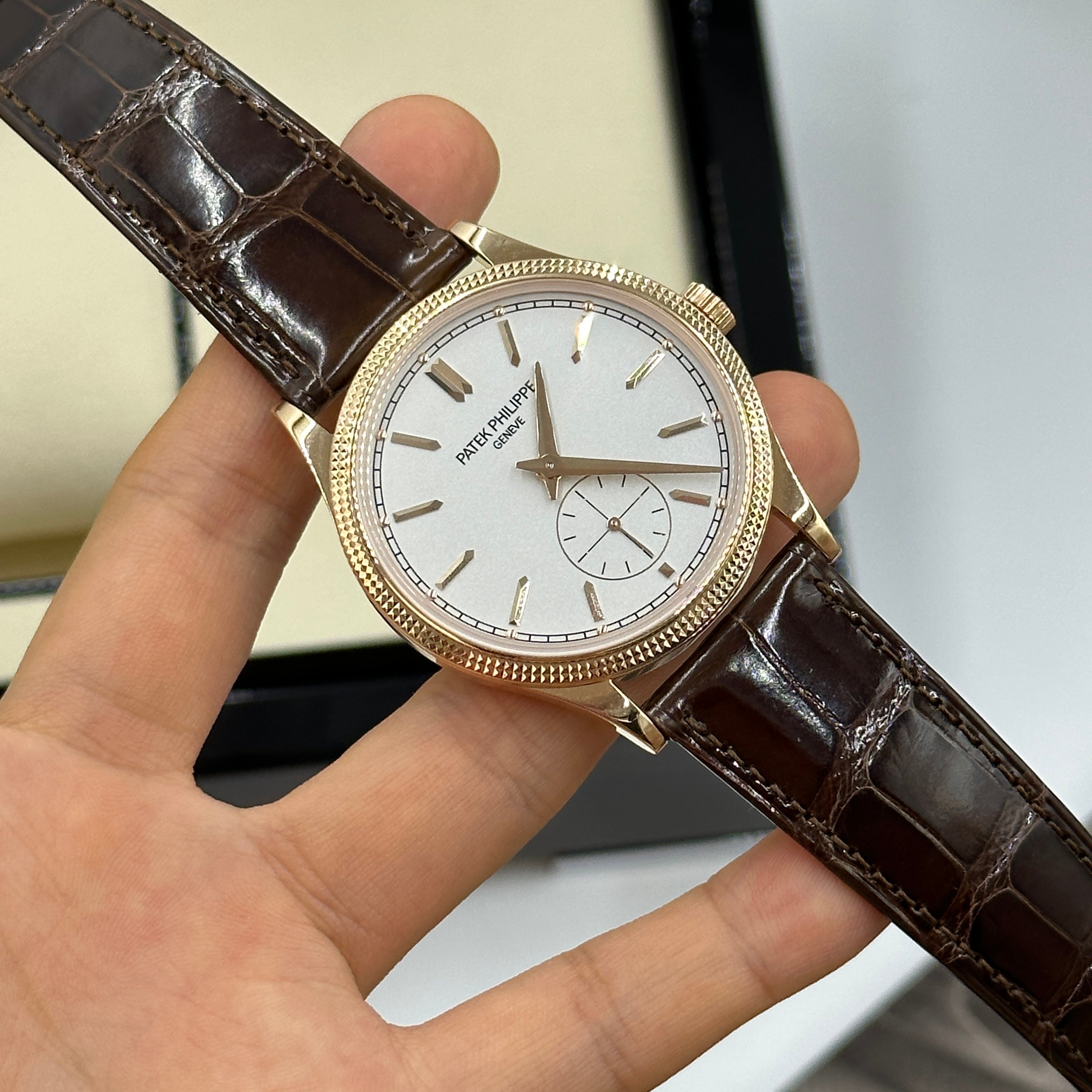 Patek Philippe Calatrava 6119R‑001 Rose‑Gold 39 mm Clous‑de‑Paris