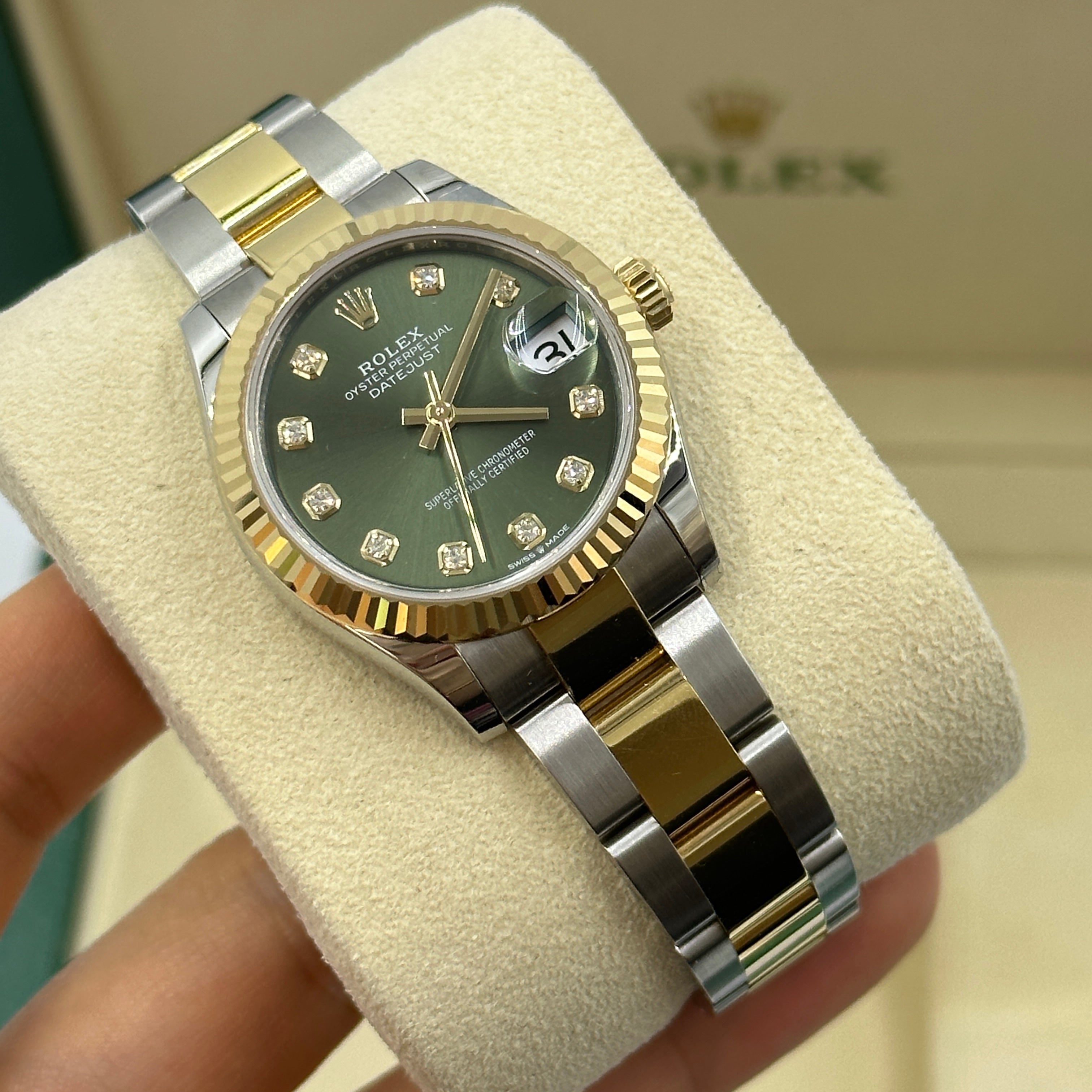 Rolex Datejust 31 278273G Green Oyster 2024