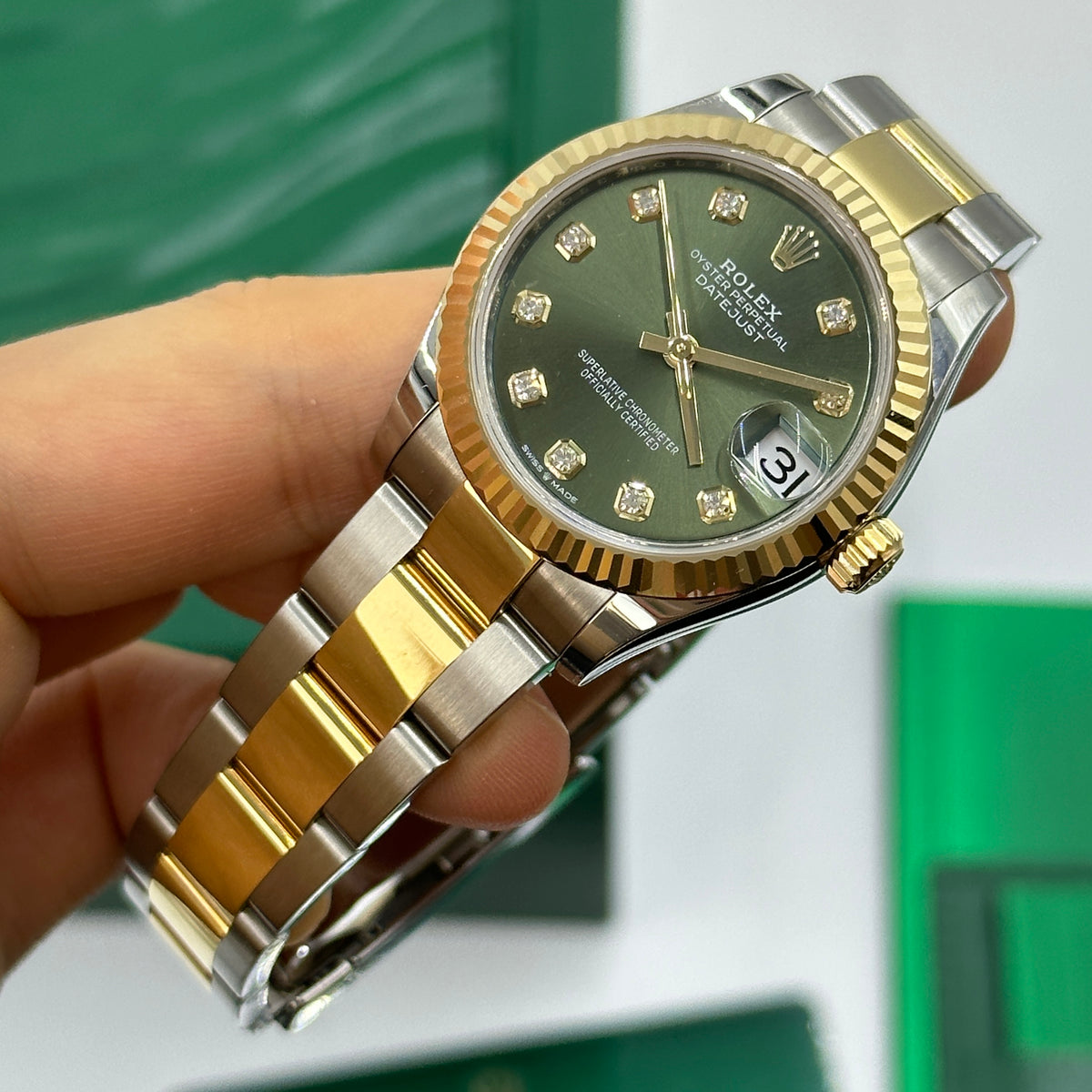 Rolex Datejust 31 278273G Green Oyster 2025