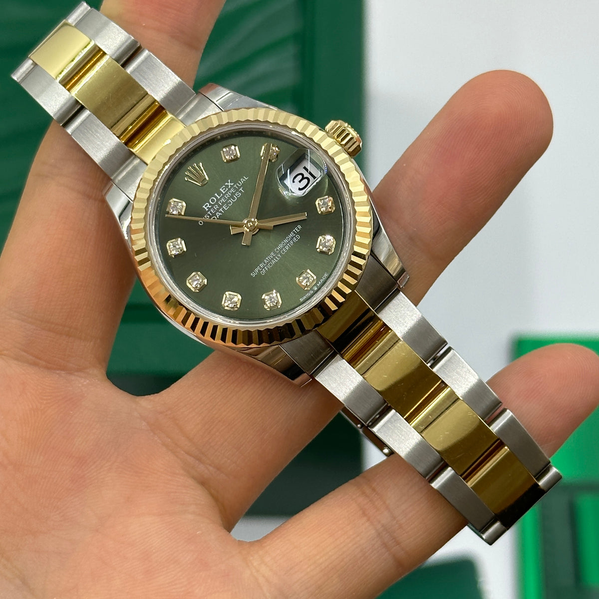 Rolex Datejust 31 278273G Green Oyster 2025