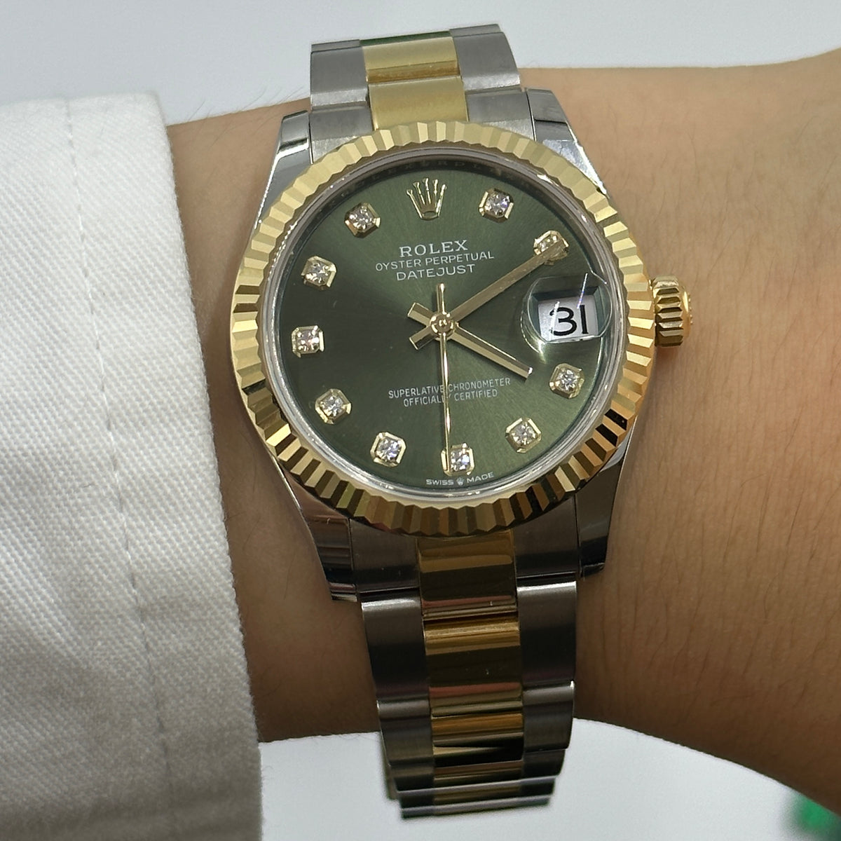 Rolex Datejust 31 278273G Green Oyster 2025