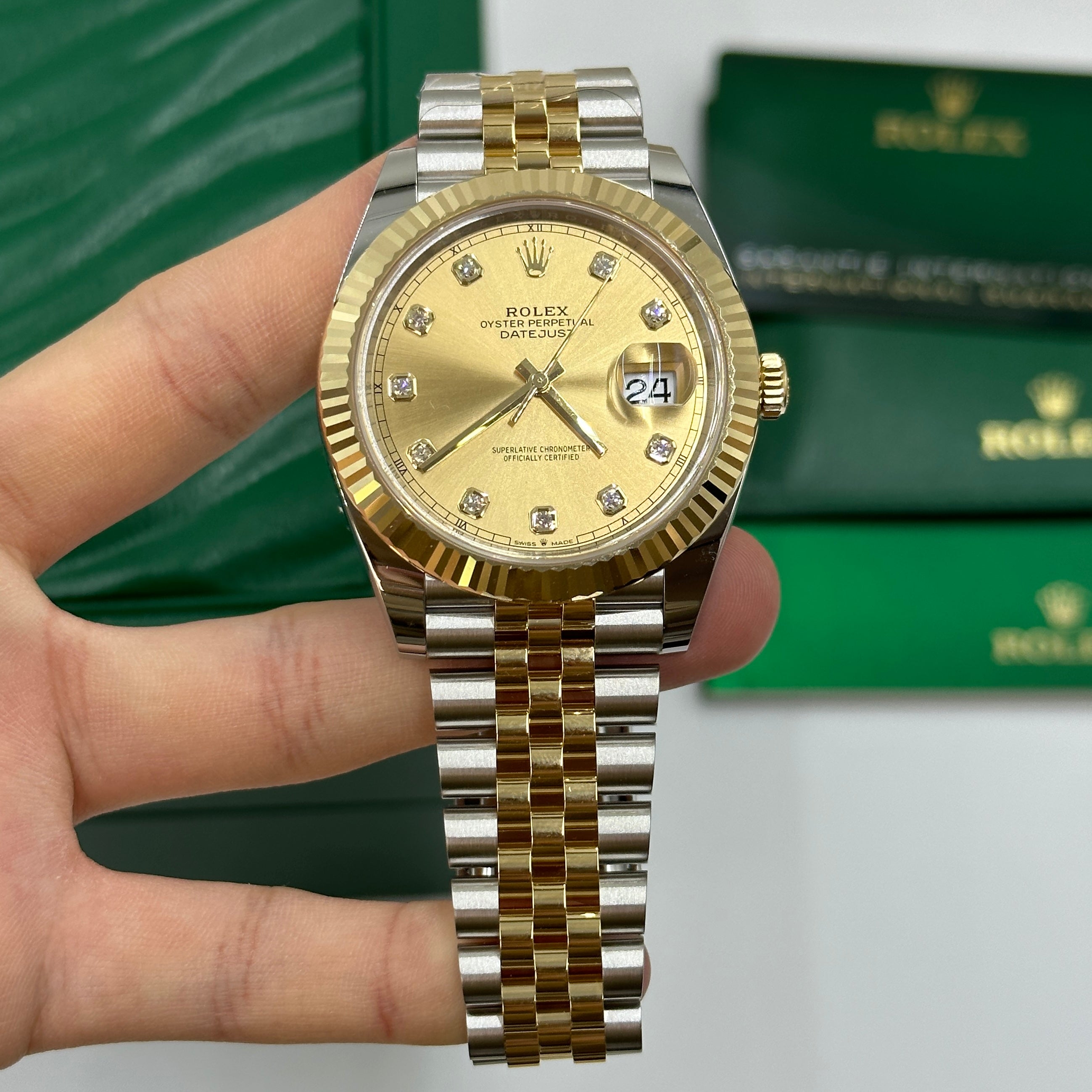 Rolex Datejust 41 126333G Champ Jubilee 2024