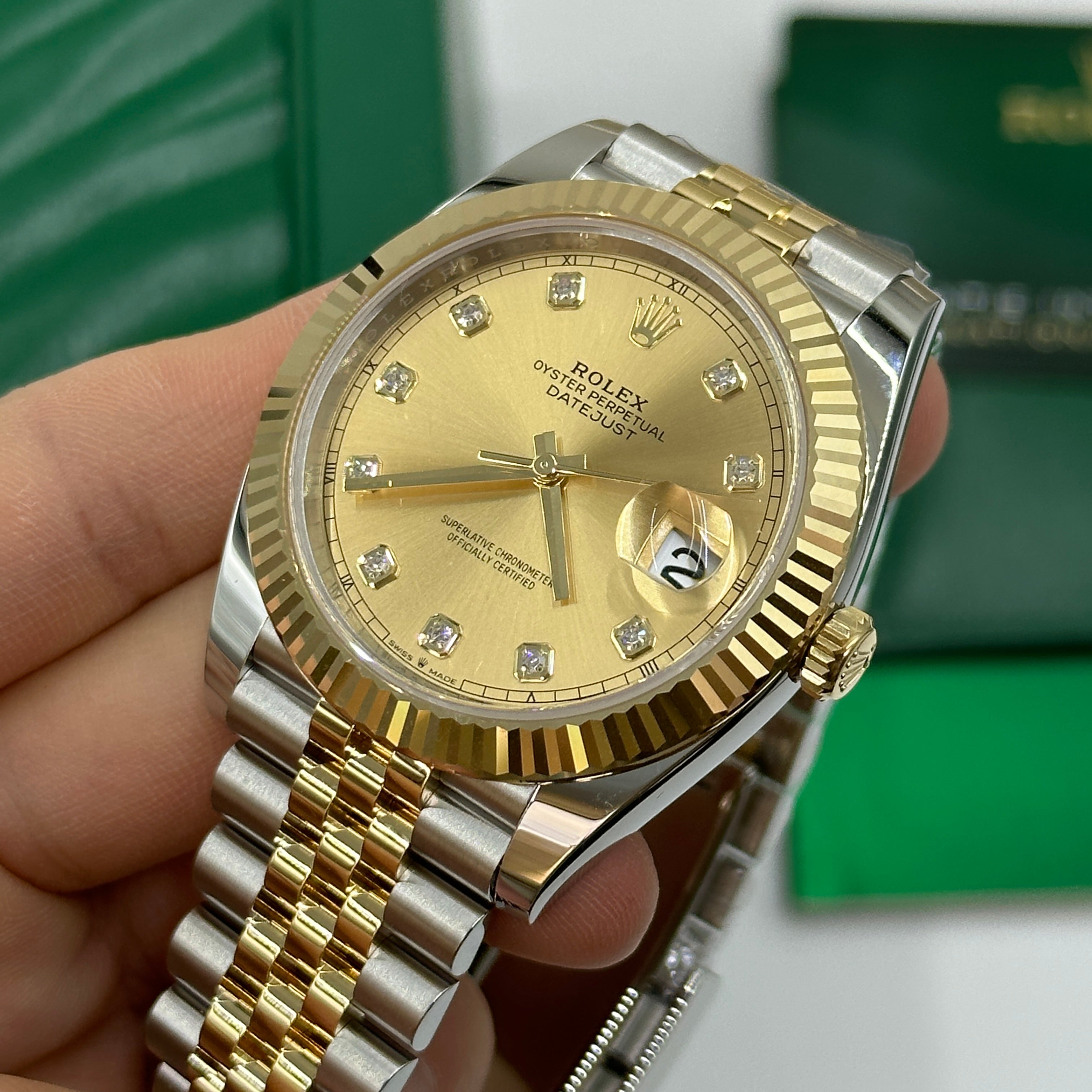 Rolex Datejust 41 126333G Champ Jubilee 2024