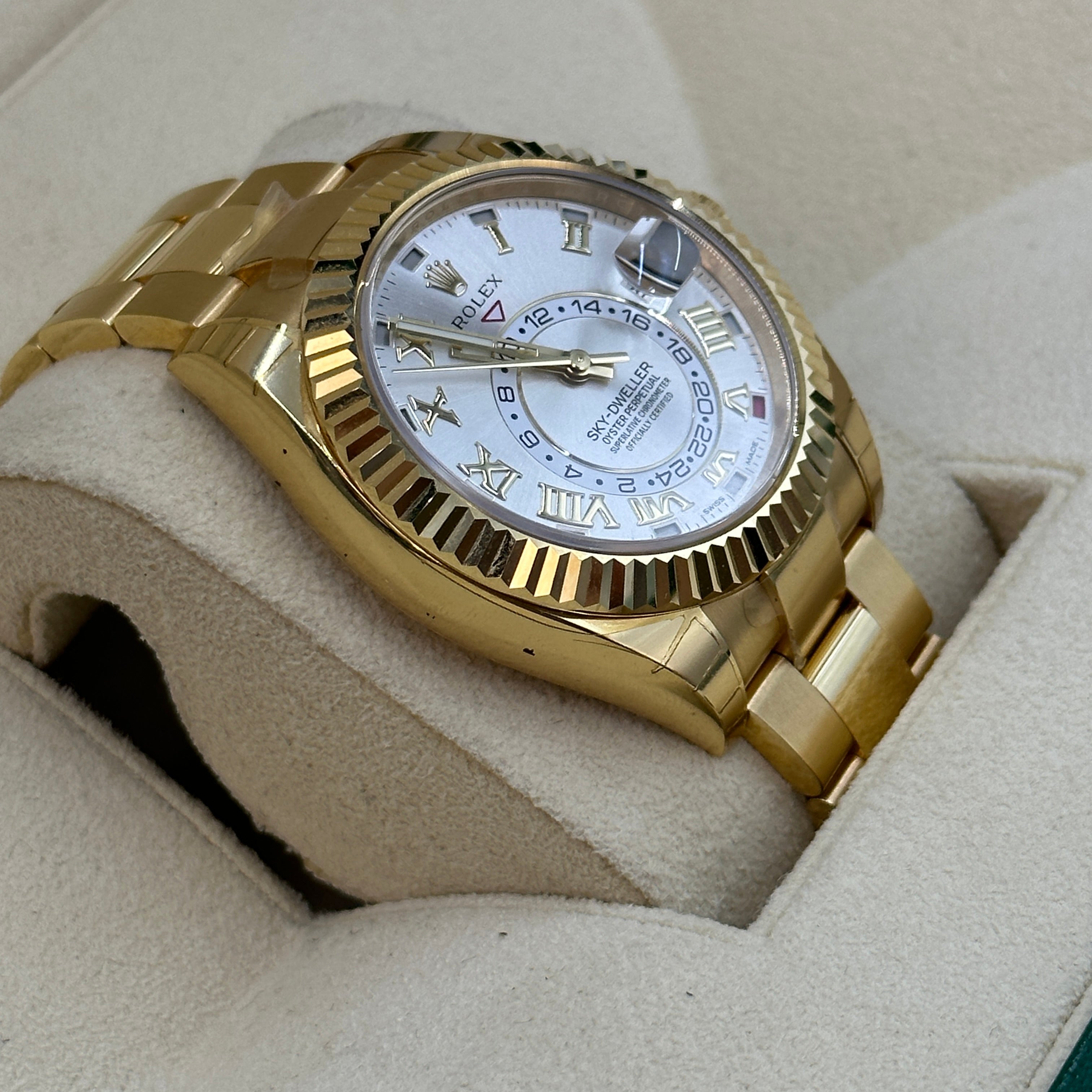 Rolex Sky-Dweller 326938 SILVER ROMAN