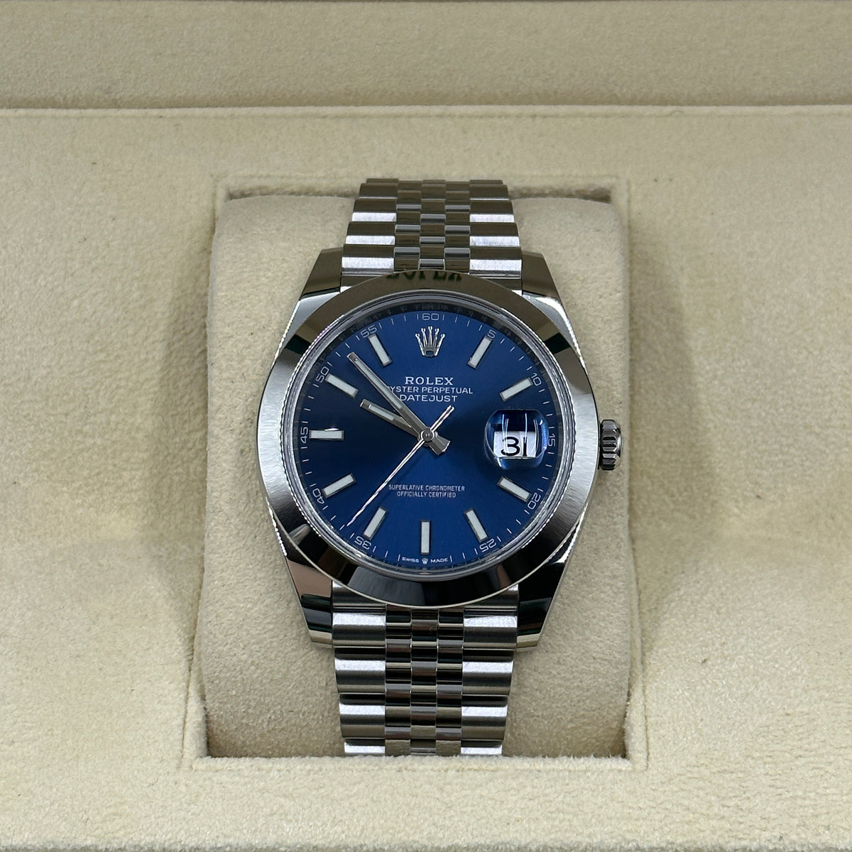 Rolex Datejust 41 126300 Blue Index Jubilee 2026