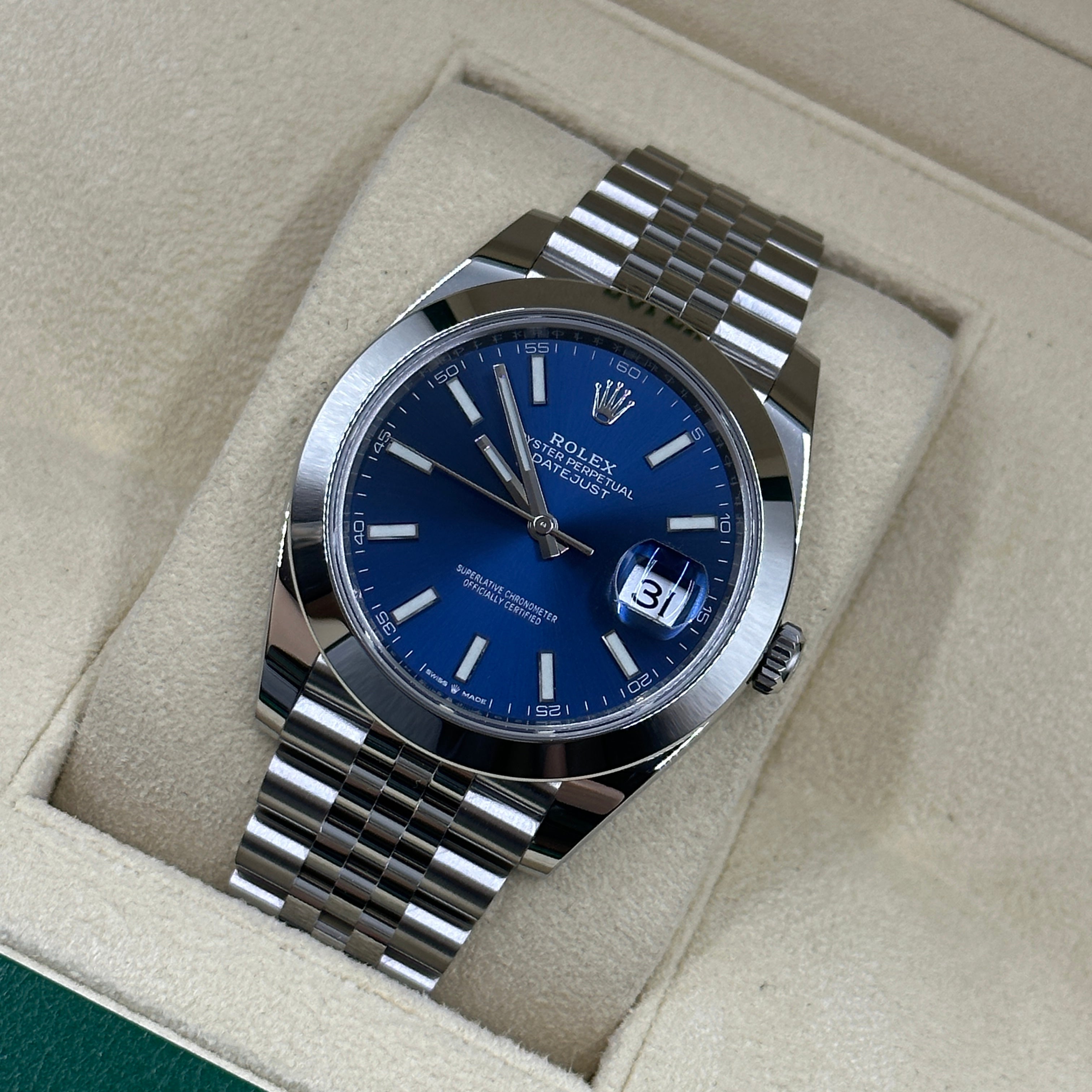 Rolex Datejust 41 126300 Blue Index Jubilee 2026