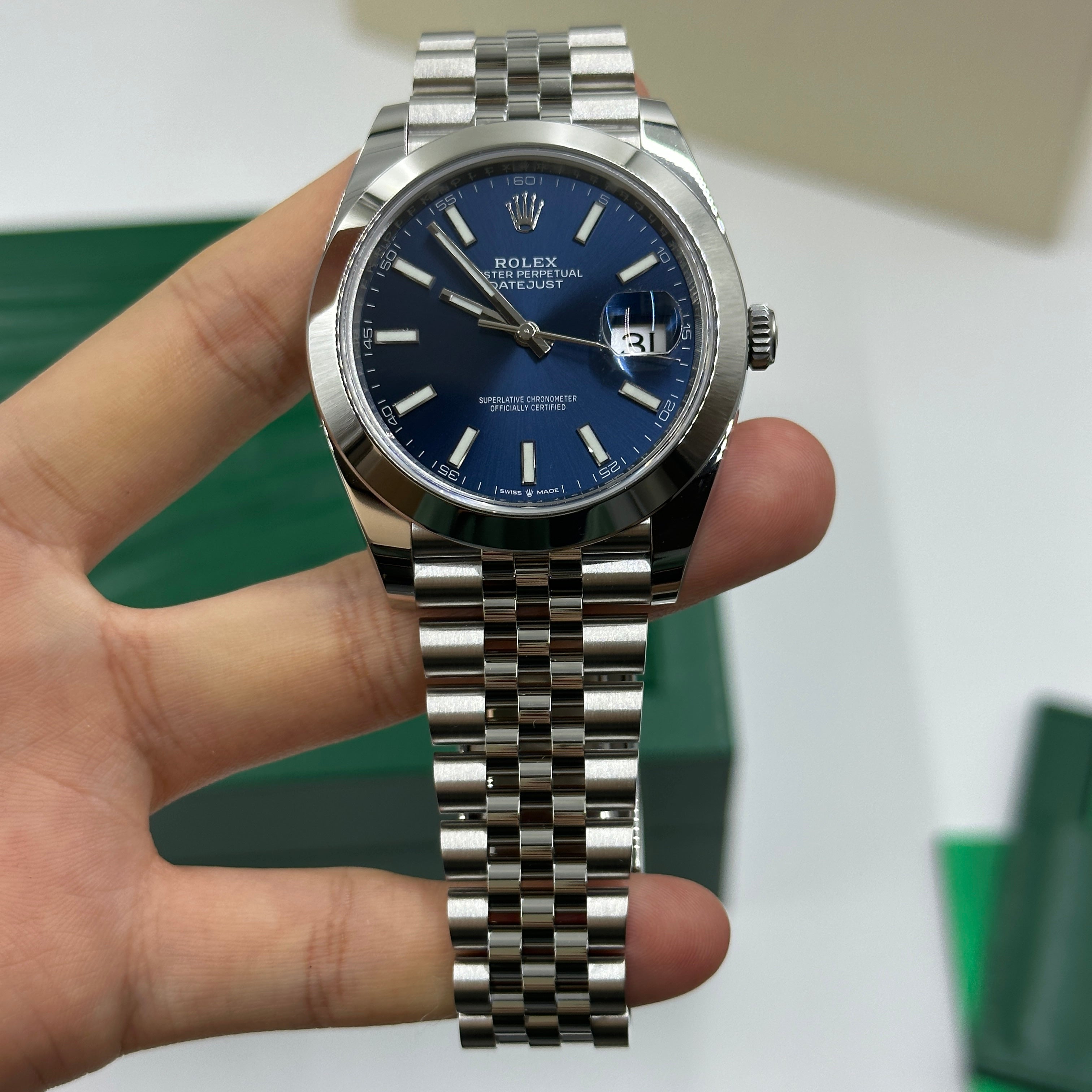 Rolex Datejust 41 126300 Blue Index Jubilee 2026