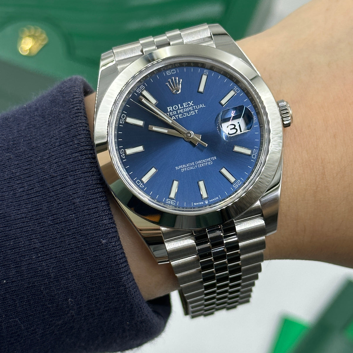 Rolex Datejust 41 126300 Blue Index Jubilee 2026