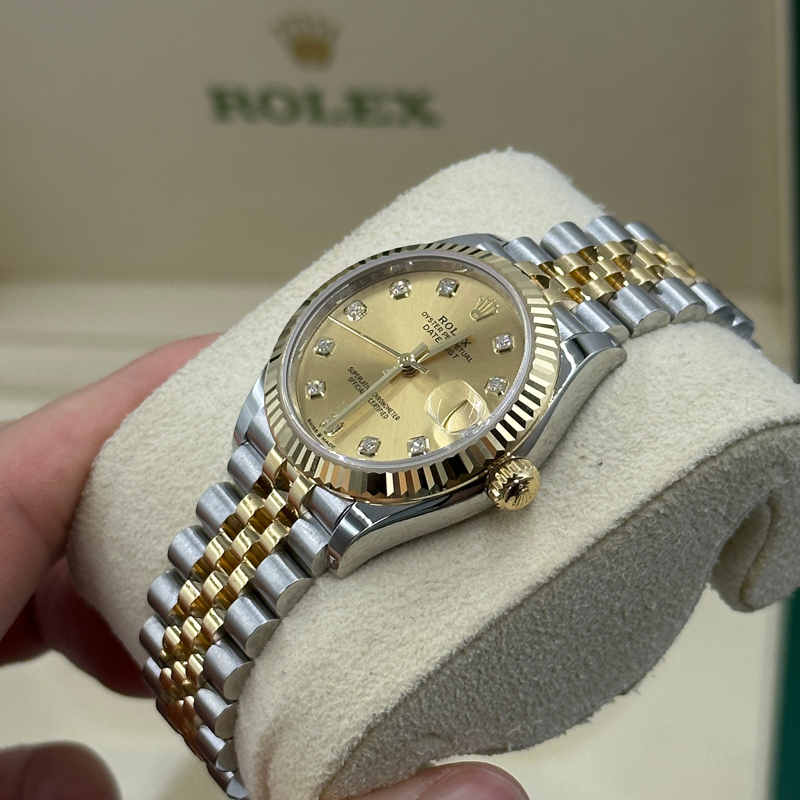 Rolex Datejust 31 278273G Champagne Jubilee 2026