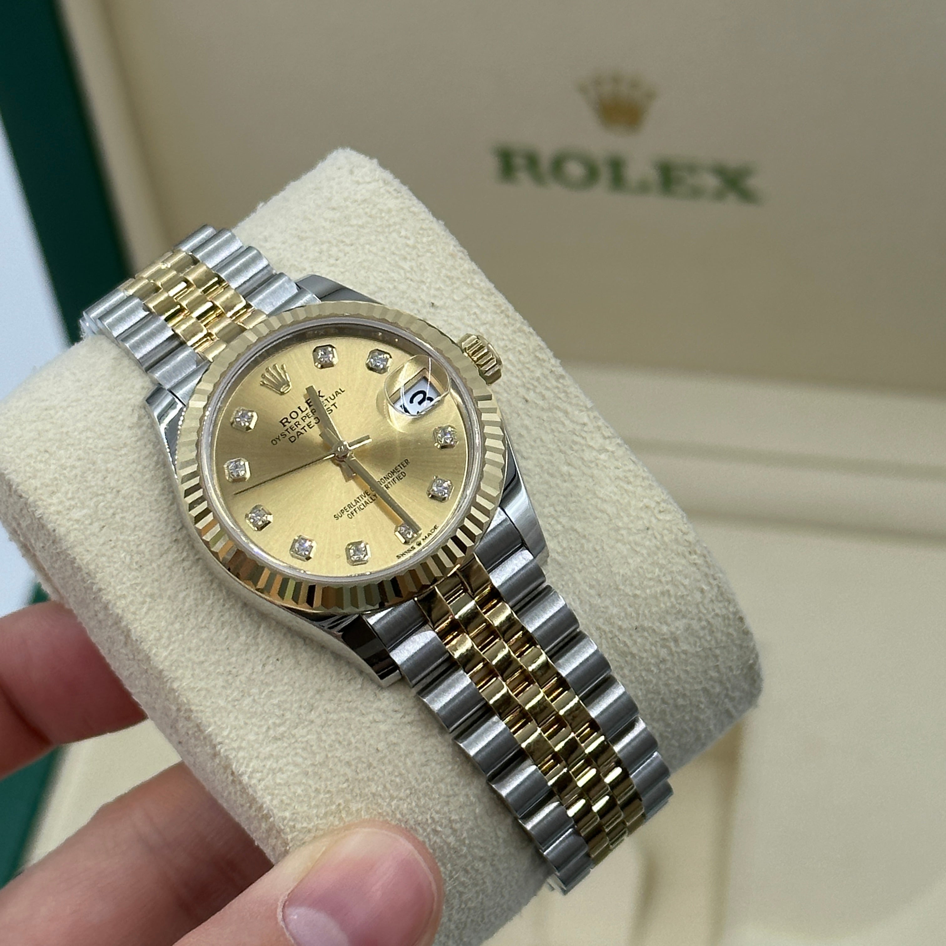 Rolex Datejust 31 278273g Champagne Diamond Jubilee 2025