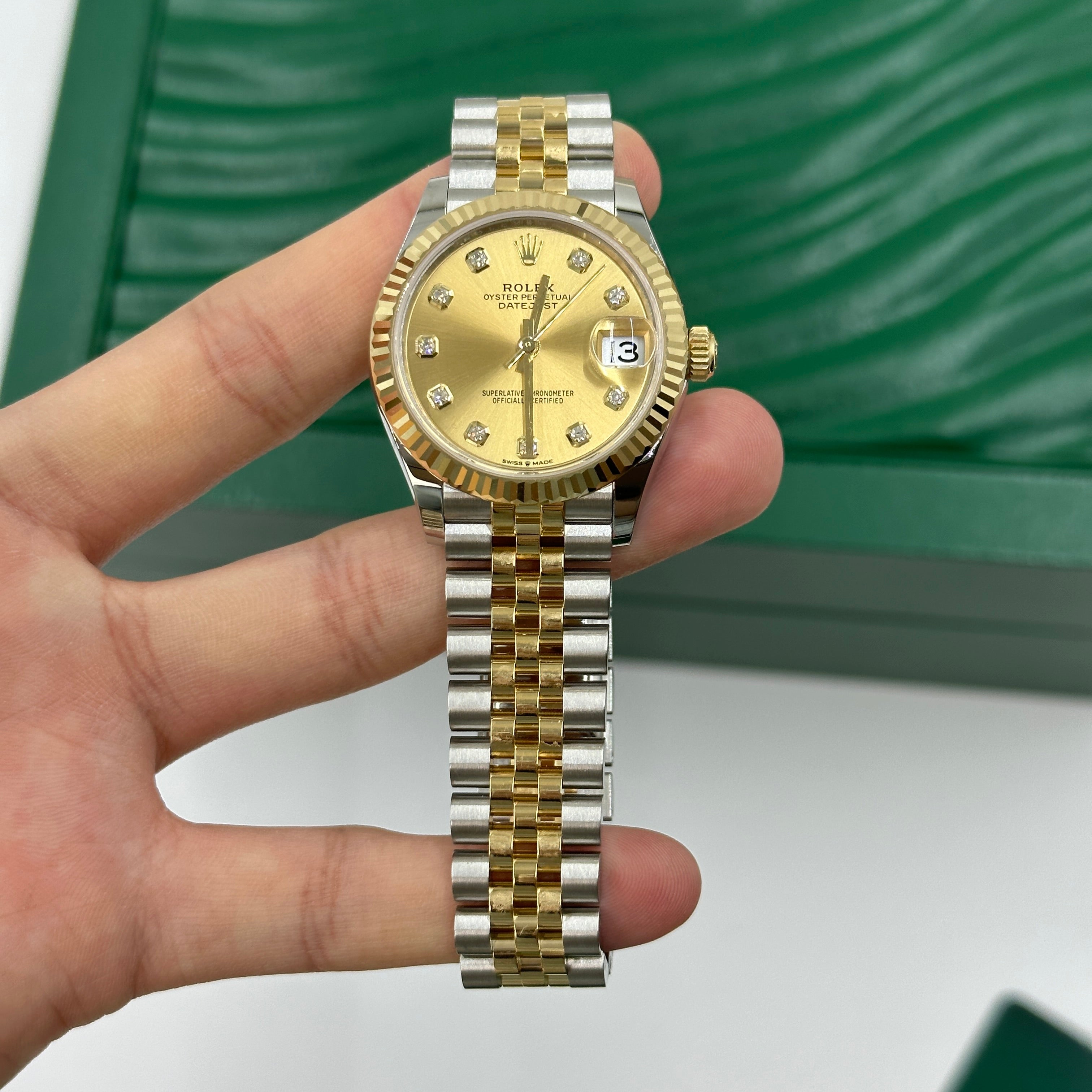 Rolex Datejust 31 278273G Champagne Jubilee 2026