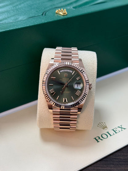 Rolex Day-Date 40MM 228235 Green Roman 2024
