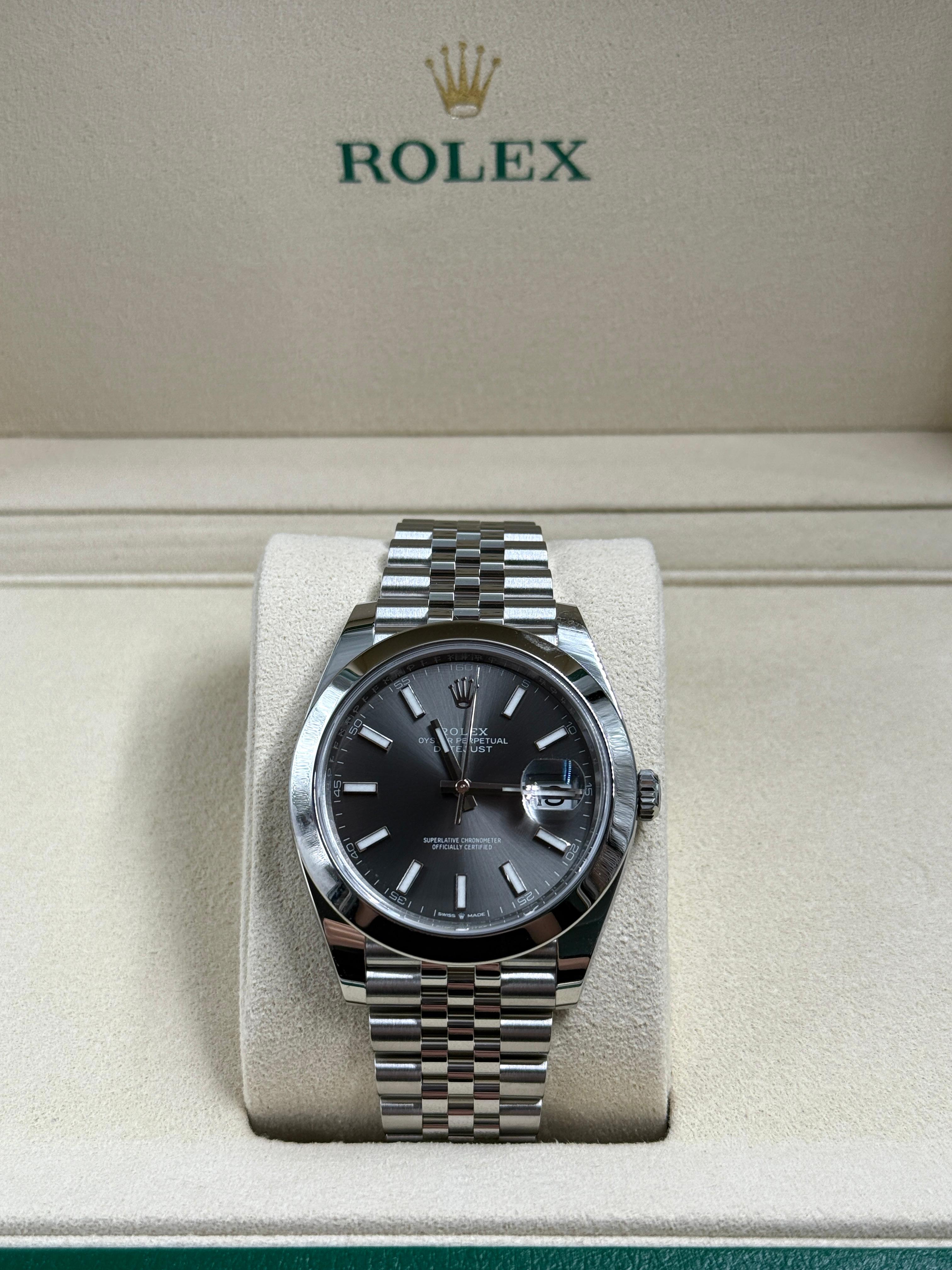 Rolex Datejust 41 126300 Black Index Jubilee 2025