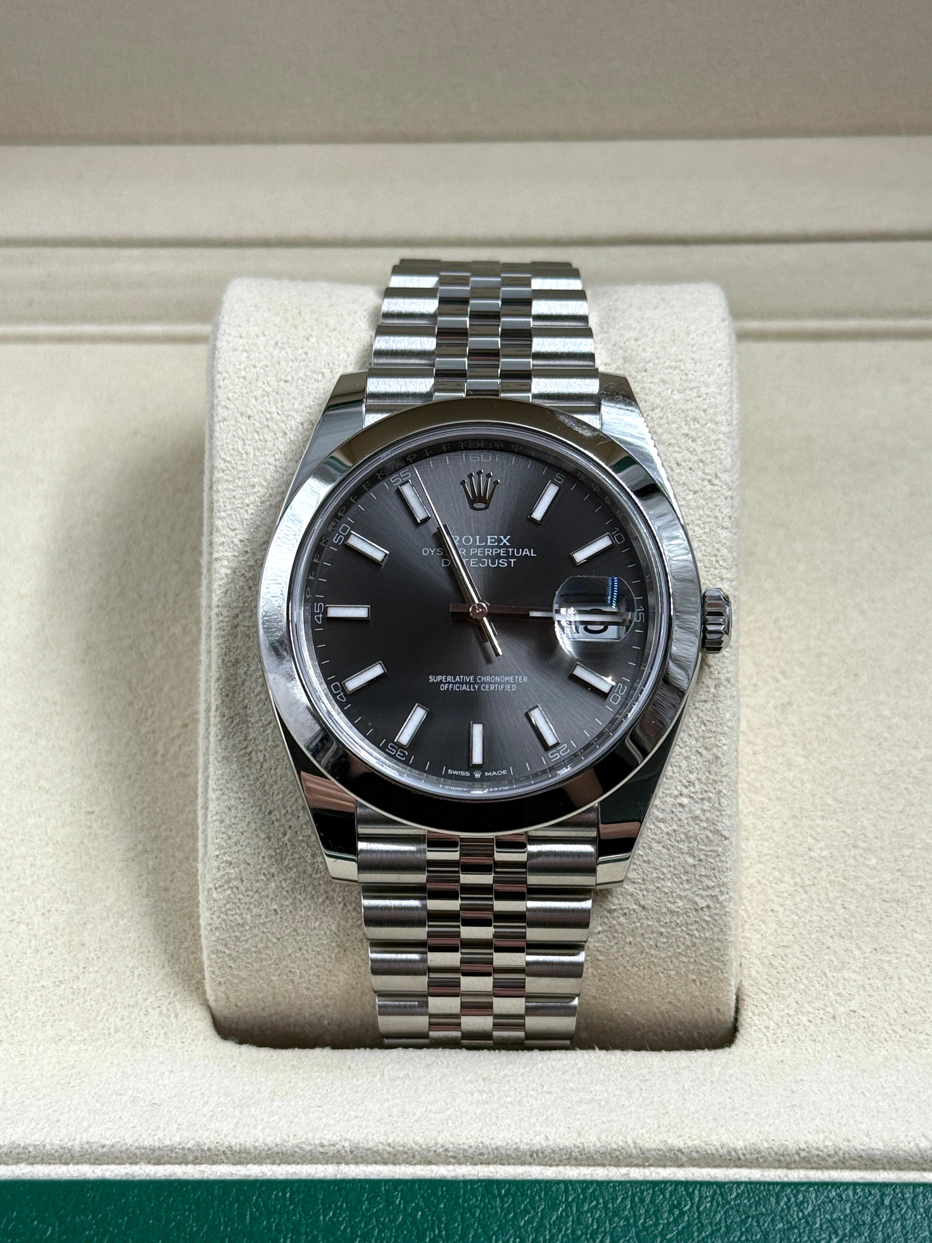 Rolex Datejust 41 126300 Black Index Jubilee 2025