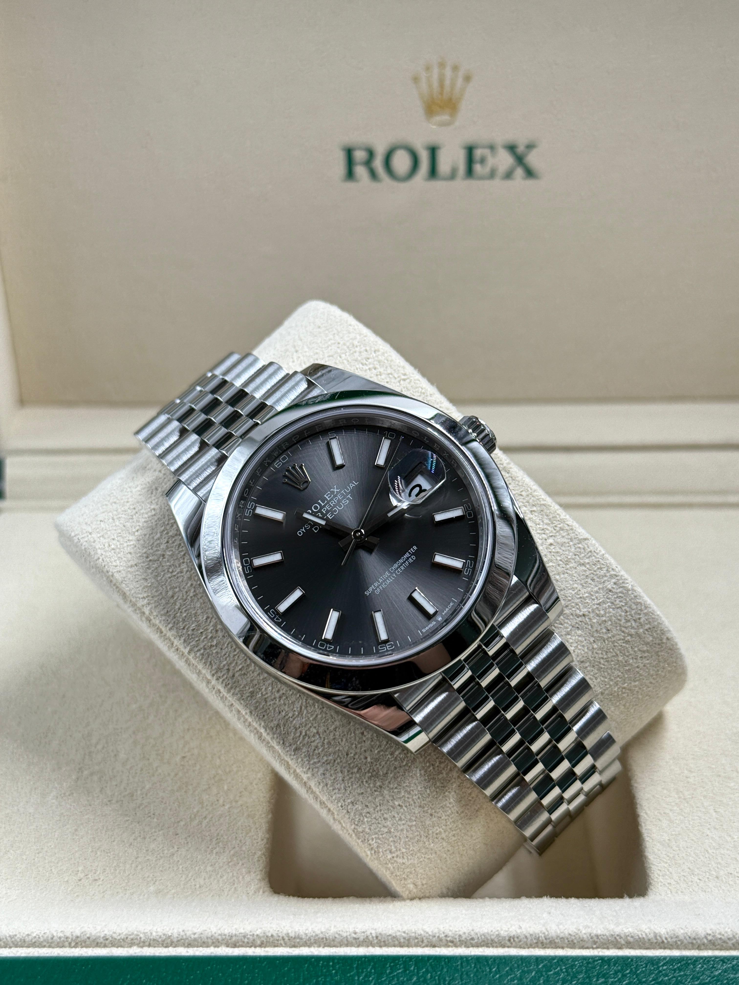 Rolex Datejust 41 126300 Black Index Jubilee 2025