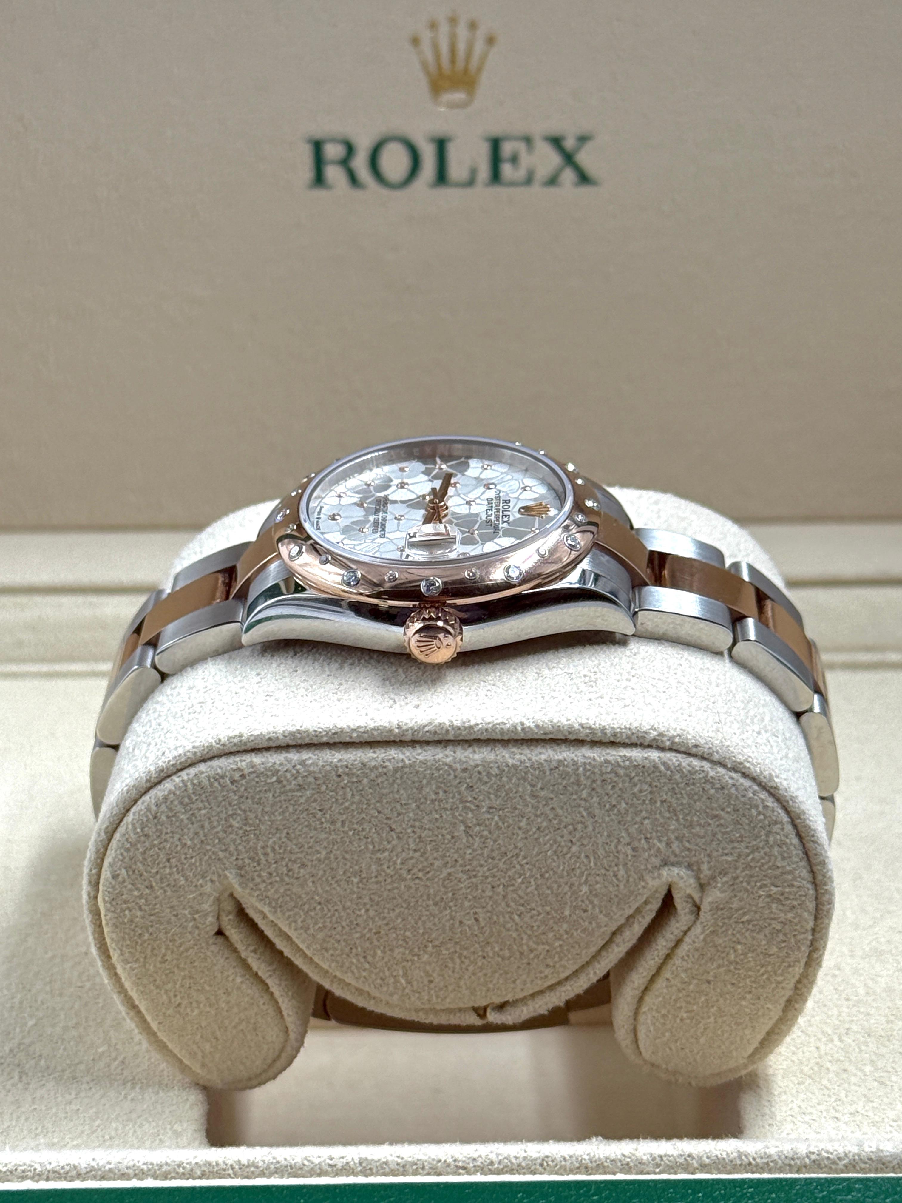 Rolex Datejust 31 278341RBR Silver Flower Oyster 2025