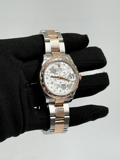 Rolex Datejust 31 278341RBR Silver Flower Oyster 2025