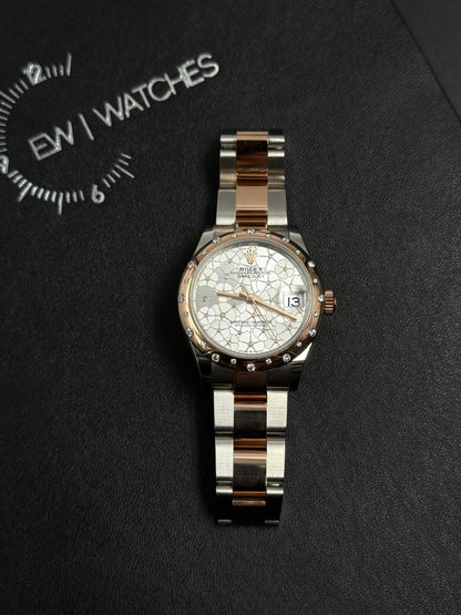 Rolex Datejust 31 278341RBR Silver Flower Oyster 2025
