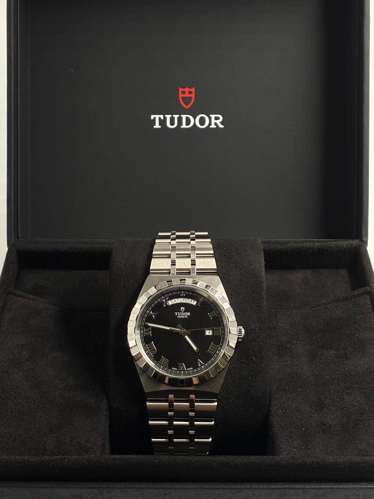 Tudor Royal M28600-0003 Black Roman
