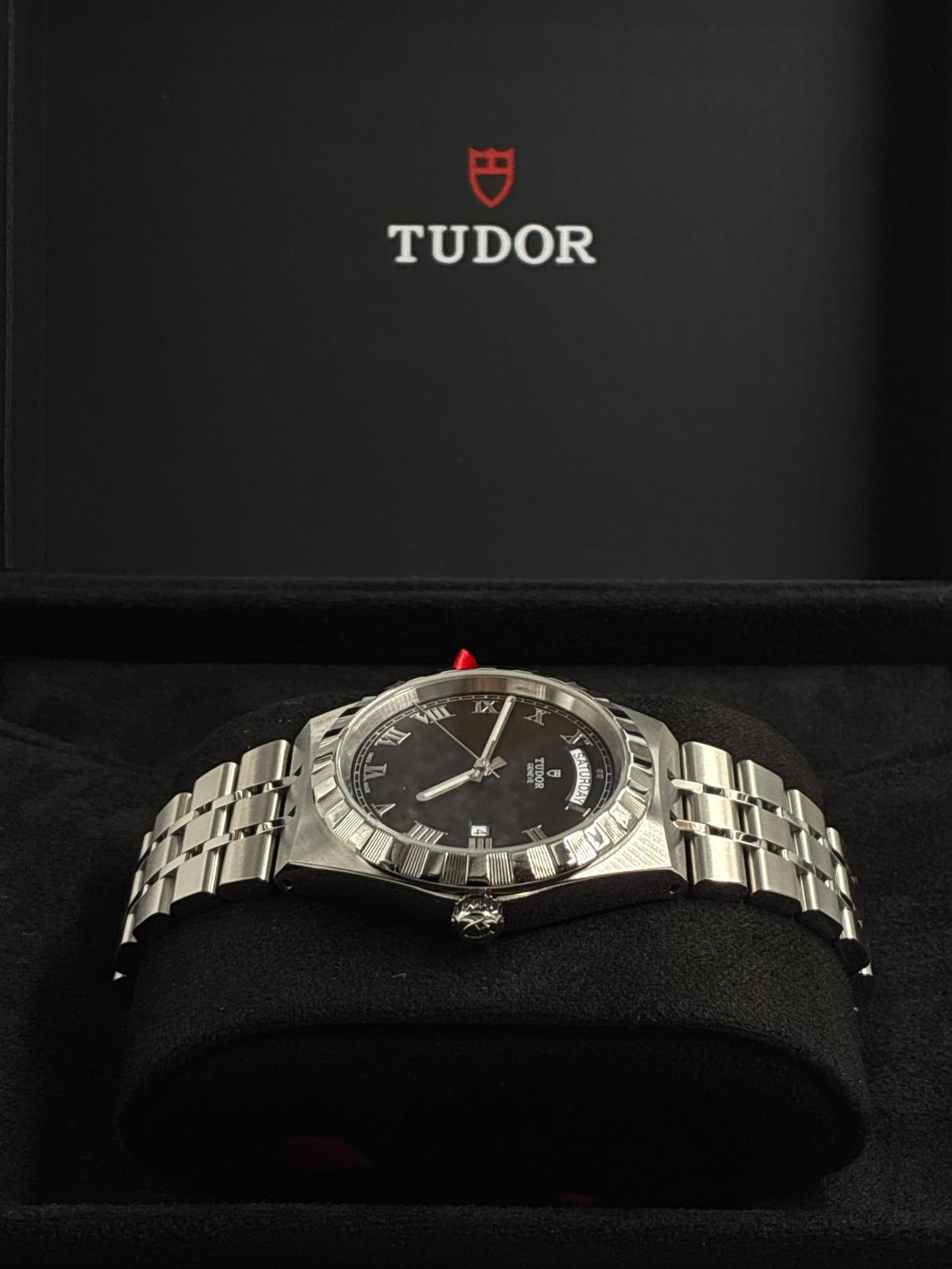 Tudor Royal M28600-0003 Black Roman