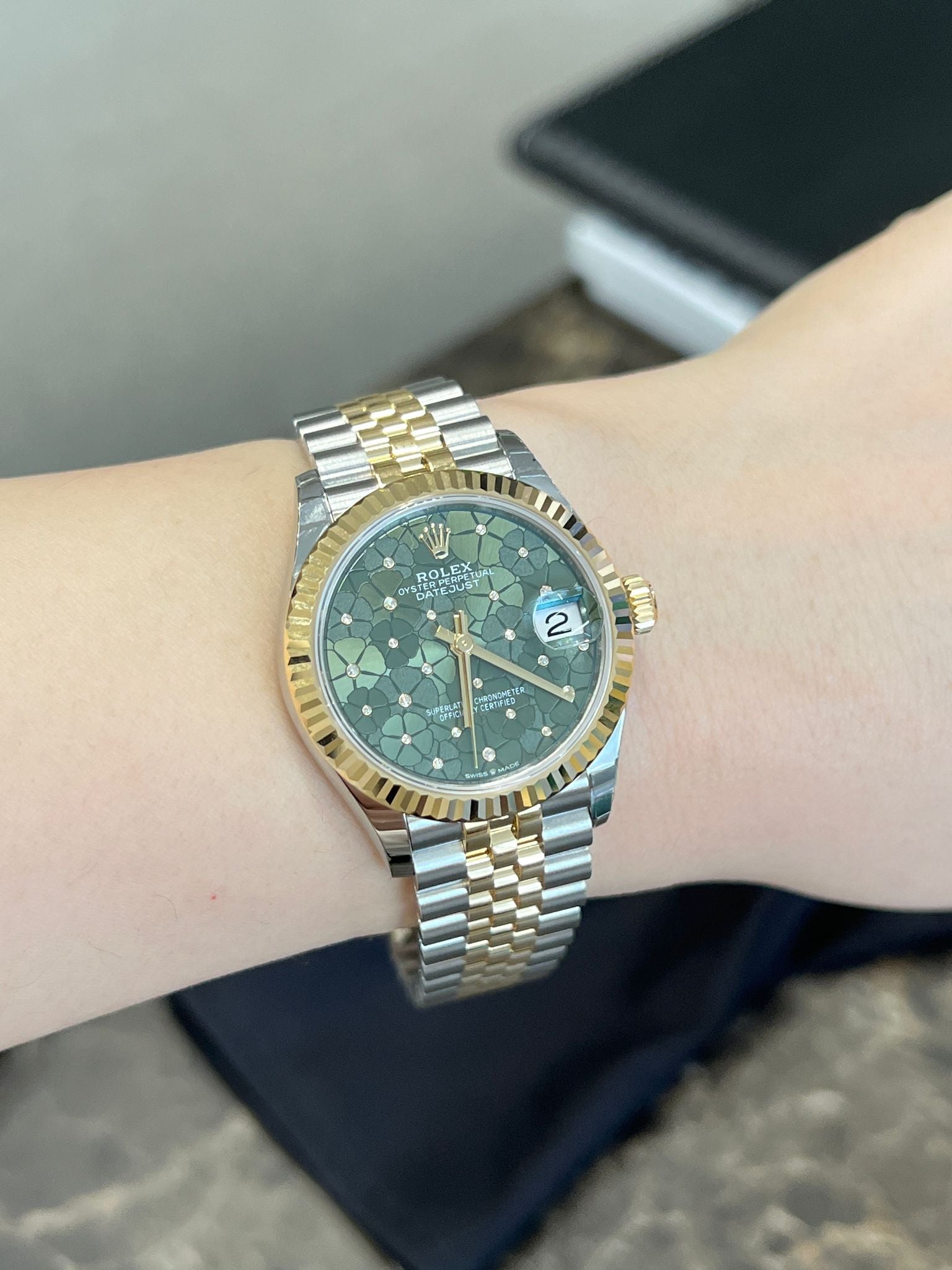Rolex Datejust 31 278273 Green Floral Jubilee 2025