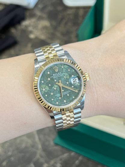 Rolex Datejust 31 278273 Green Floral Jubilee 2025