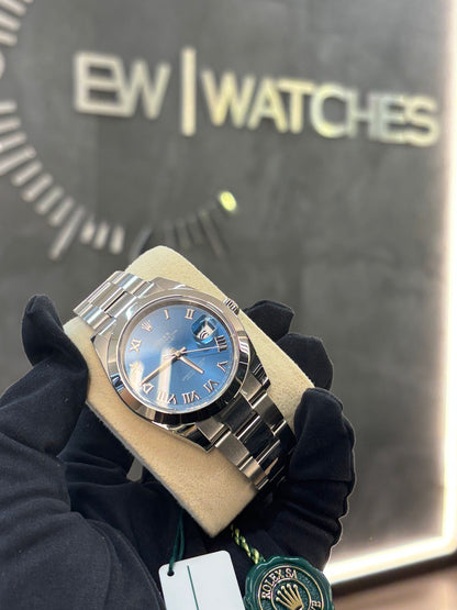 Rolex Datejust 41 126300 Blue Roman Oyster