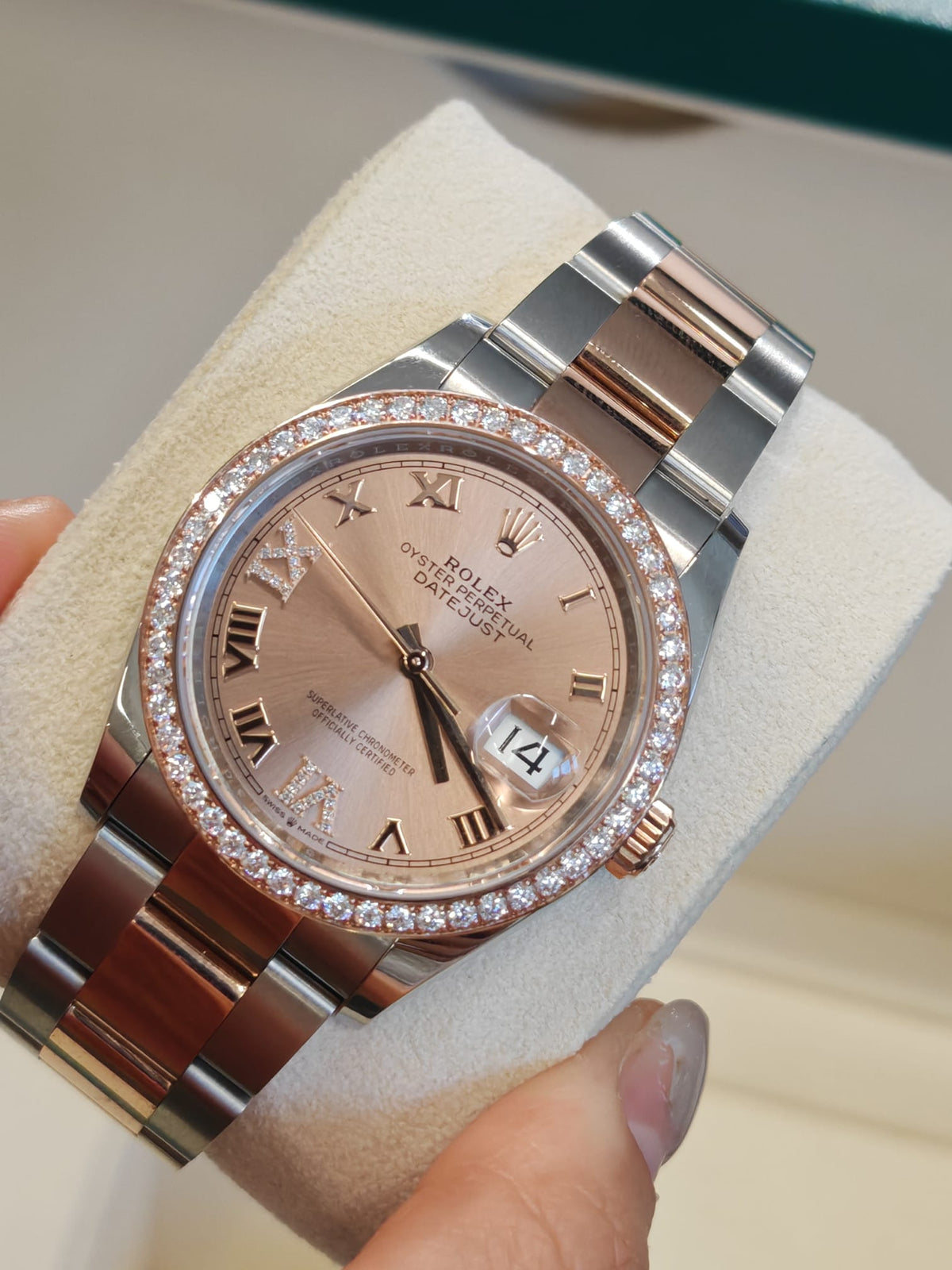 Rolex Datejust 36 126281RBR VIIX Pink Roman Dial Oyster 126281RBR-0016 2025