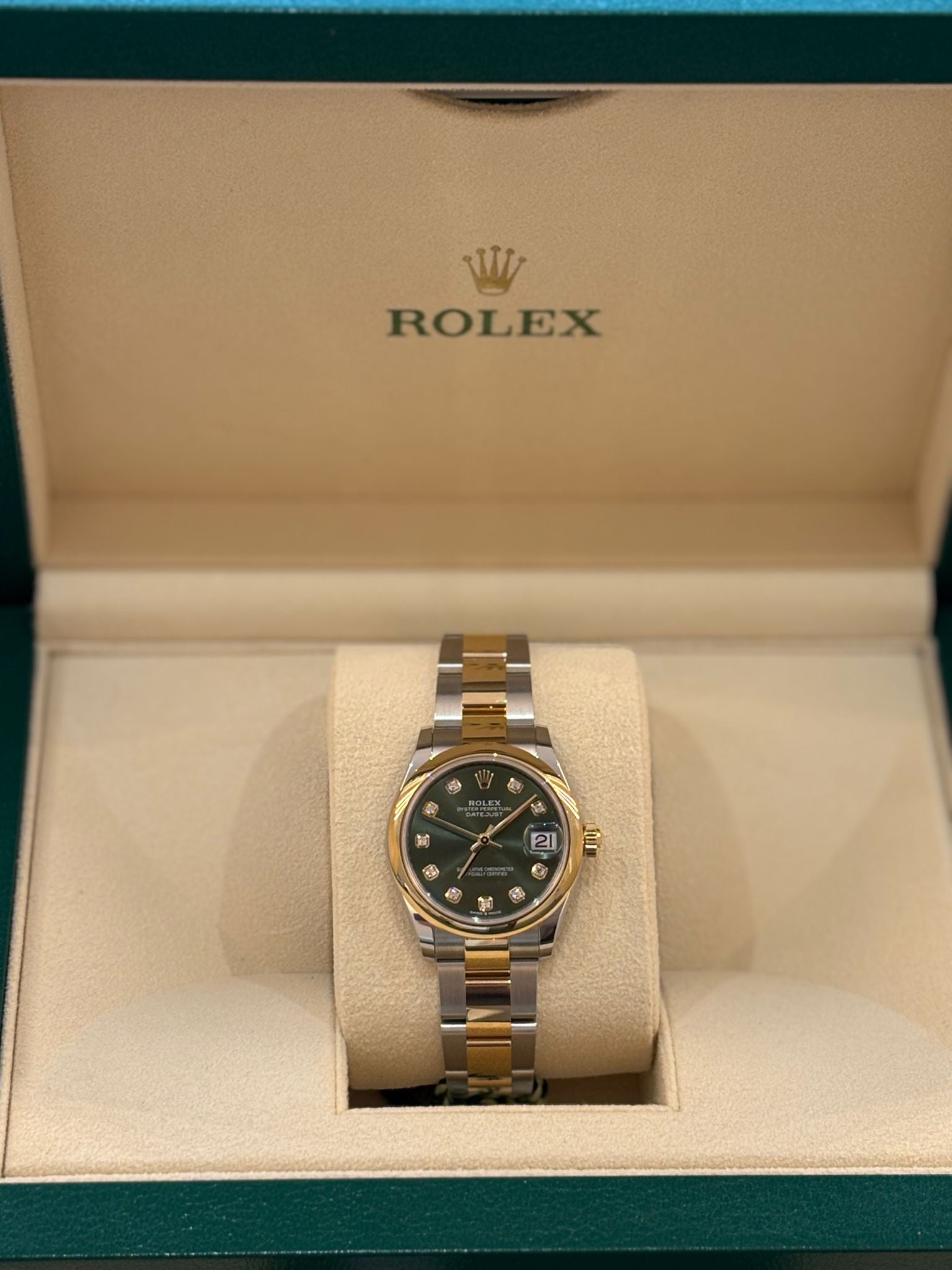 Rolex Datejust 31 278243G Green Oyster 2025