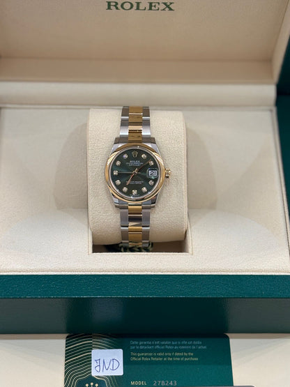 Rolex Datejust 31 278243G Green Oyster 2025