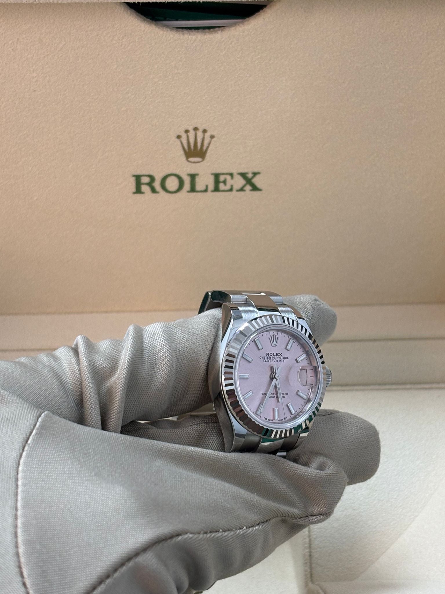 Rolex Lady-Datejust 279174 Pink Index Oyster 2026 – EW Watches