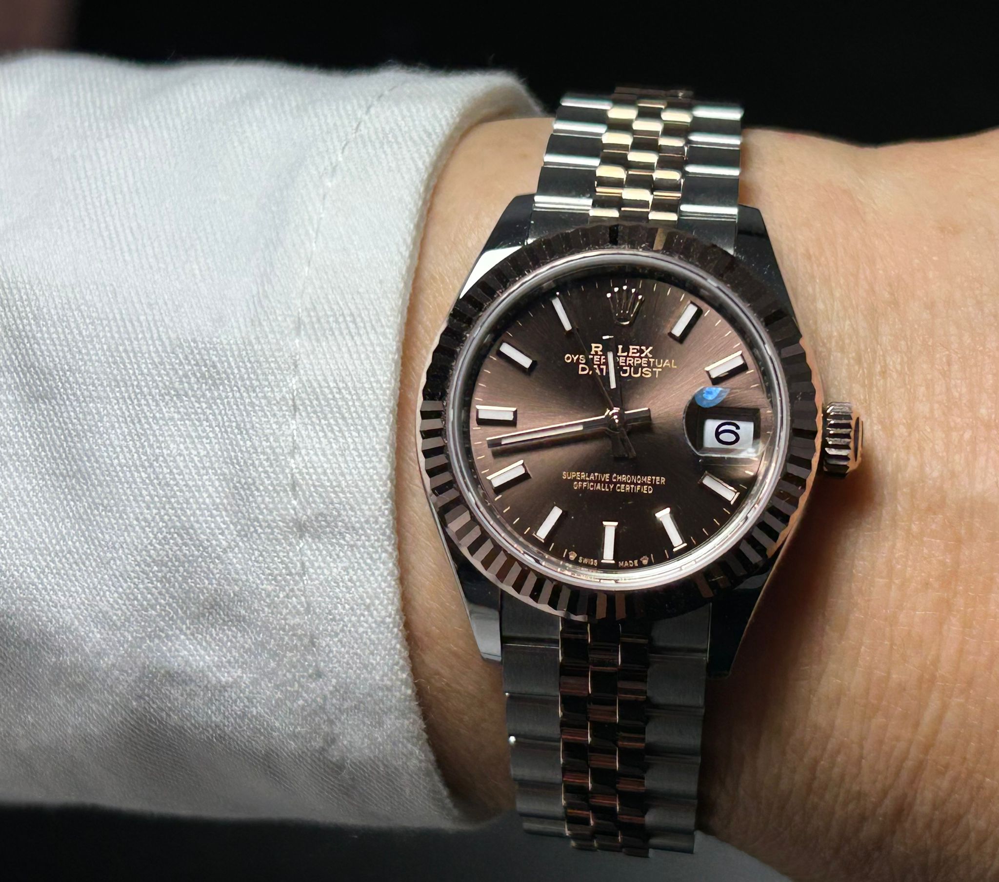Rolex Lady-Datejust 279171 Choc Index Jubilee 2025