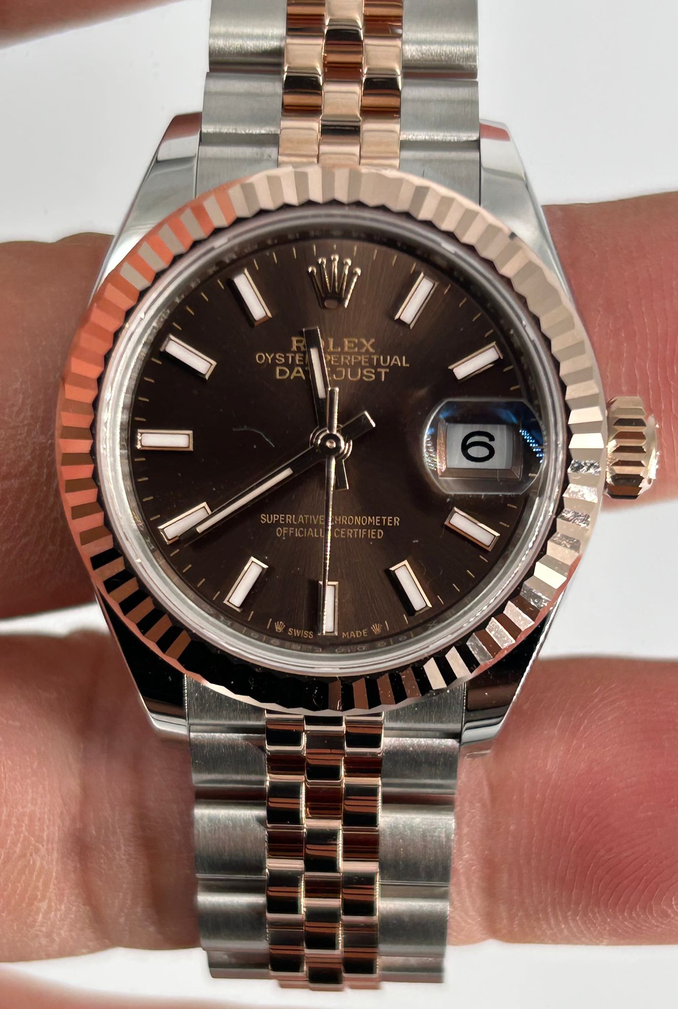 Rolex Lady-Datejust 279171 Choc Index Jubilee 2025