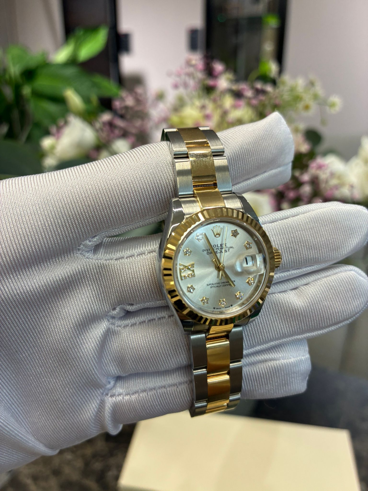 Rolex Lady-Datejust 279173G Silver Star Oyster 2025