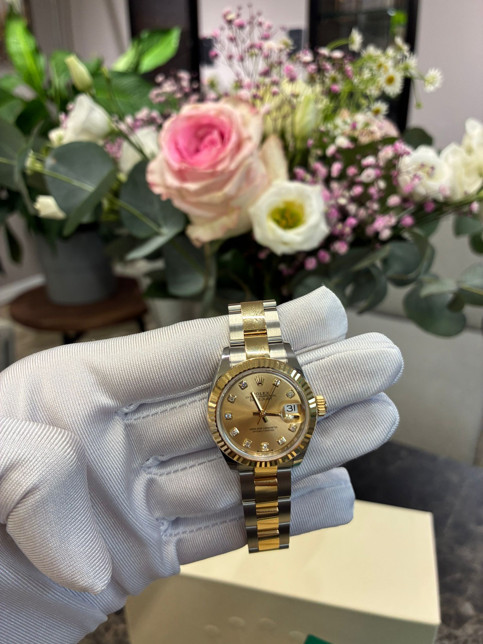 Rolex Lady-Datejust 28mm 279173G CHAMP OYS
