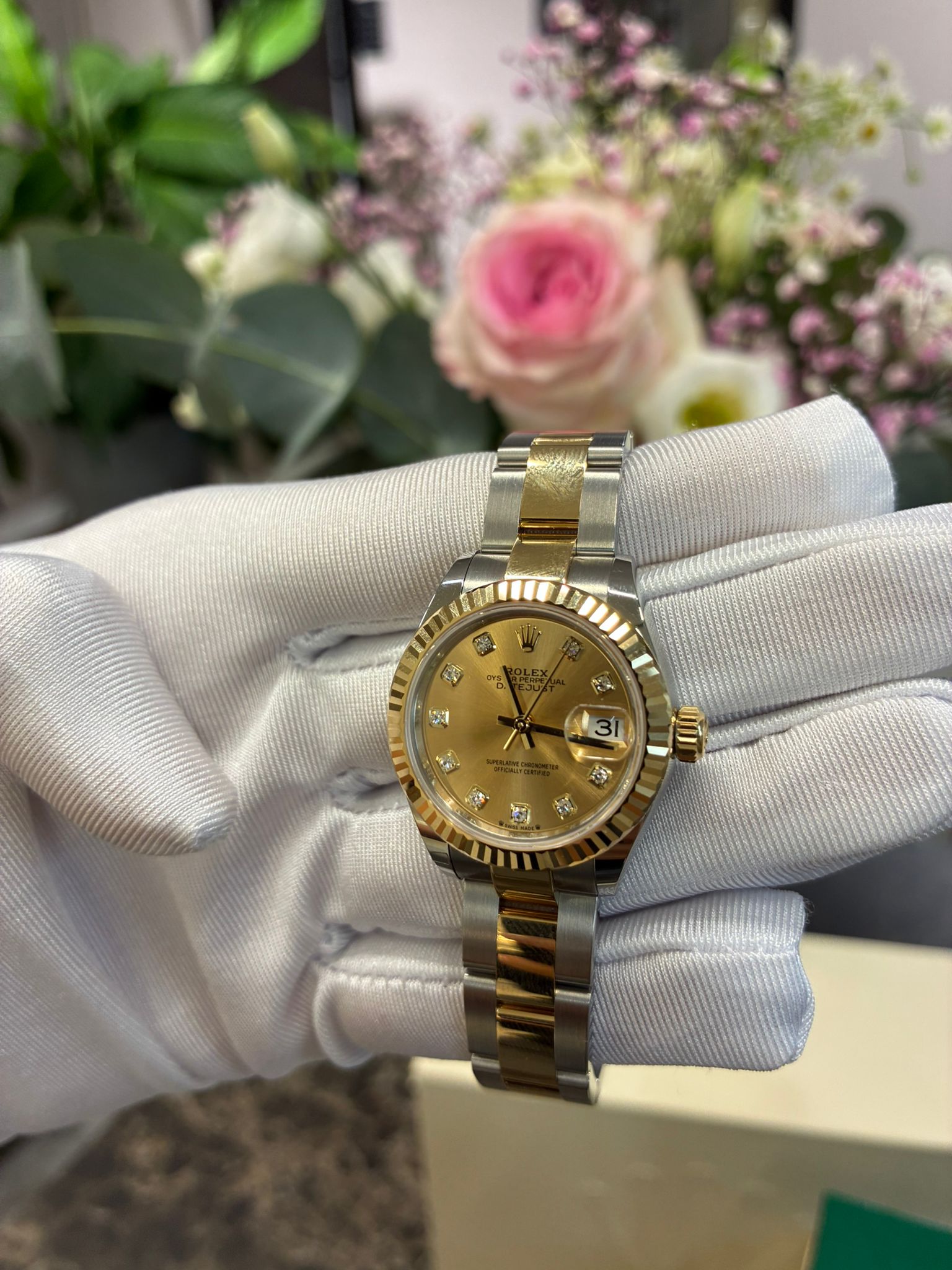 Rolex Lady-Datejust 28mm 279173G CHAMP OYS