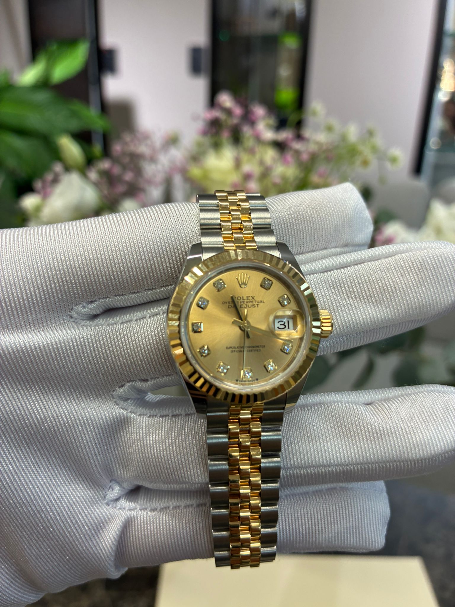 Rolex Lady-Datejust 28 279173G Champagne Jubilee 2026