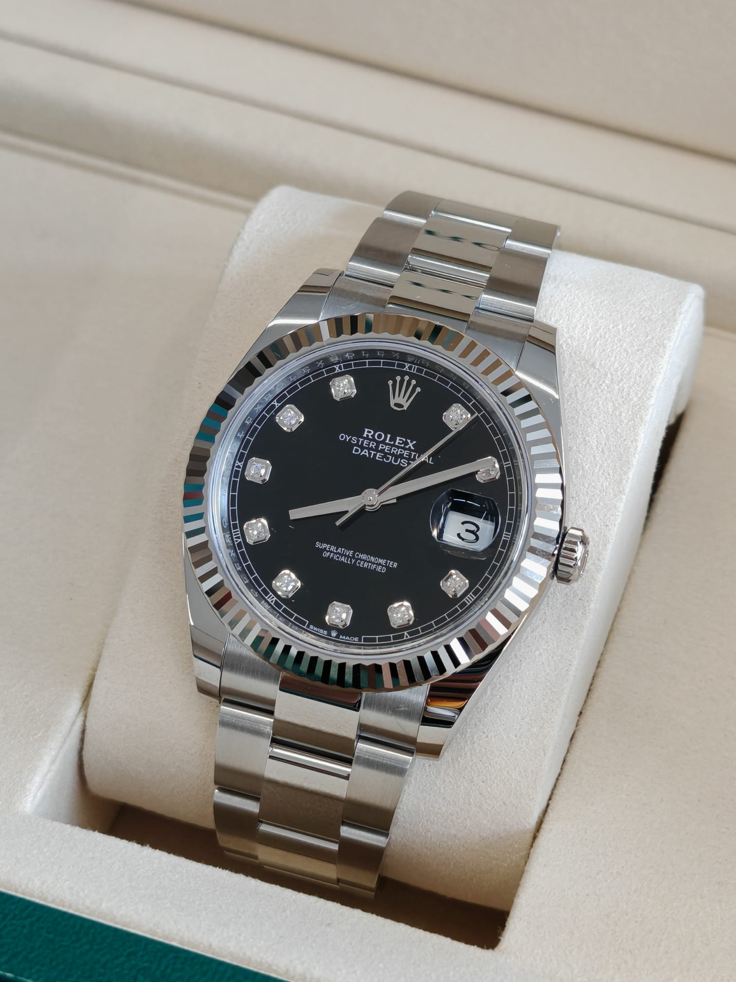 ROLEX Datejust 41  126334G BLACK OYS