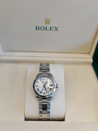 Rolex Lady-Datejust 28 279174 Silver Roman Oyster