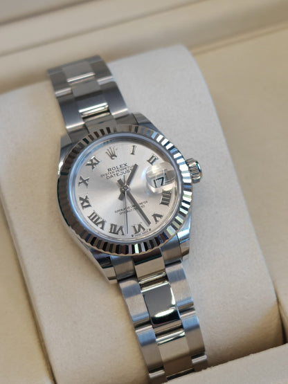 Rolex Lady-Datejust 28 279174 Silver Roman Oyster