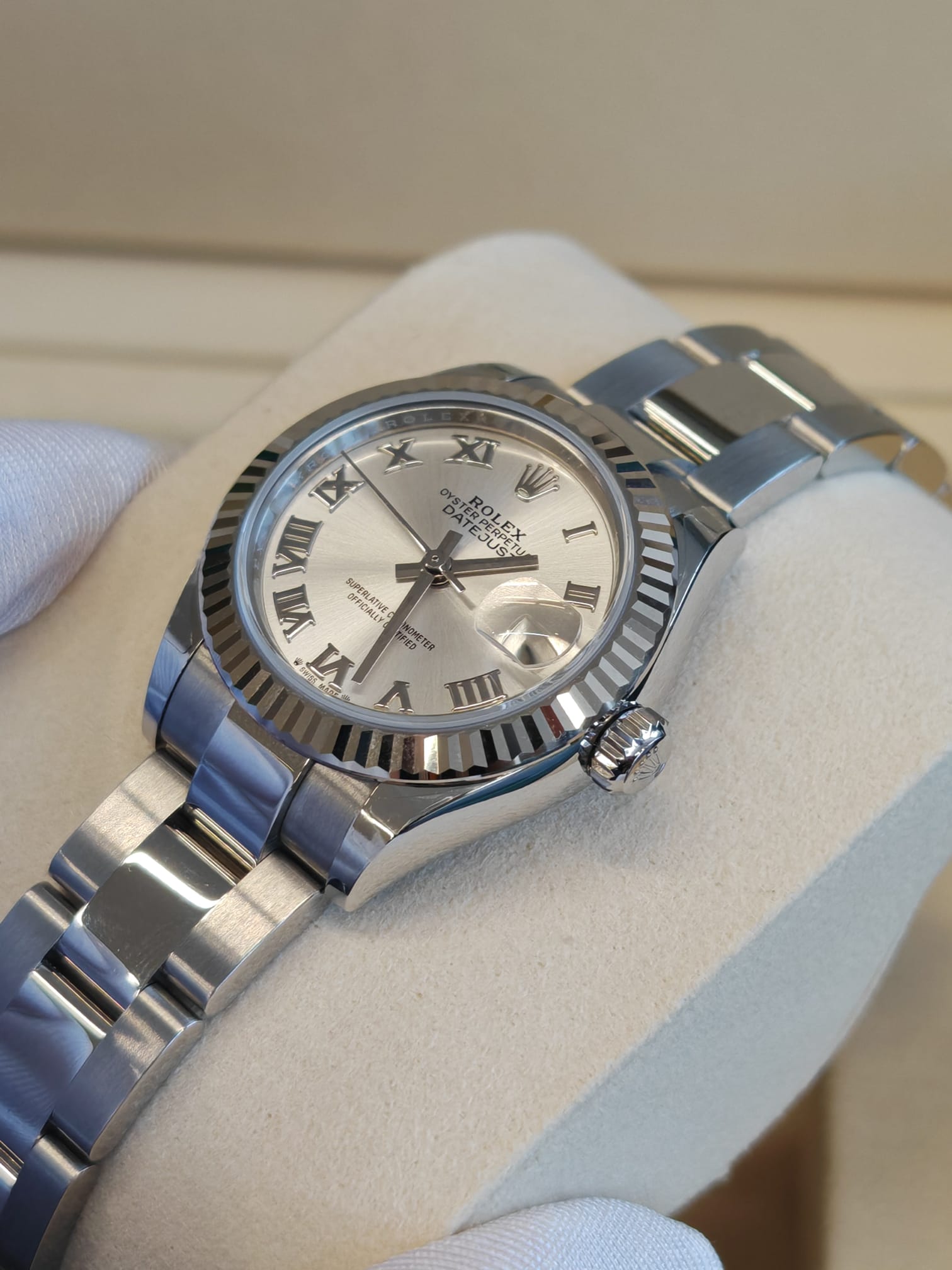 Rolex Lady-Datejust 28 279174 Silver Roman Oyster