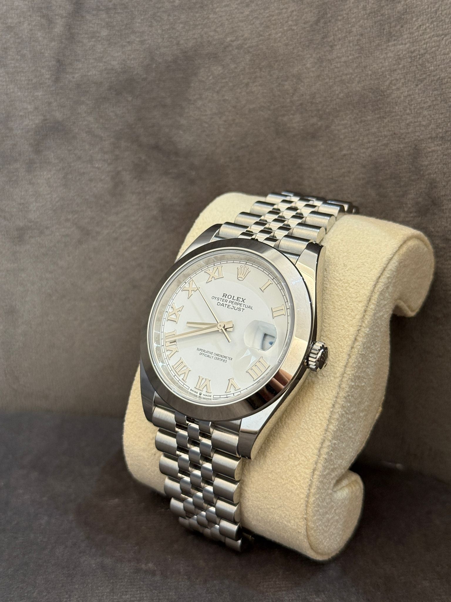 Rolex Datejust 41 126300 White Roman Jubilee 2024